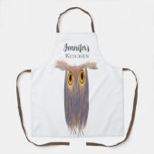 Kleurrijke Waterverf van kippen Lang Apron schilde Schort (Voorkant)