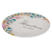 Kleurrijke Waterverf Vaste bloem Snijplank (Hoek)