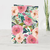 Kleurrijke Waterverf ventilator | Fijne Valentijns Kaart (Achterkant)