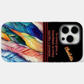 Kleurrijke Waterverf veren in harmonie Case-Mate iPhone Case (Achterkant (horizontaal))