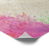 Kleurrijke Waterverf Verf de Wereldkaart van de Dr Poster (Hoek)