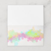 Kleurrijke Waterverf Verf Spletters Plaatskaartje (Buitenkant ongevouwen)