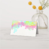Kleurrijke Waterverf Verf Spletters Plaatskaartje (Achterkant)