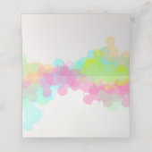 Kleurrijke Waterverf Verf Spletters Plaatskaartje (Binnenkant ongevouwen)