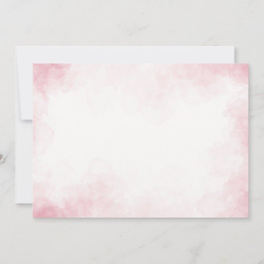 Kleurrijke waterverf verjaardagstaart en ballonnen kaart (Achterkant)