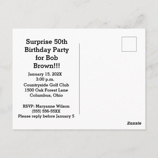 Kleurrijke waterverf verjaardagsuitnodiging briefk briefkaart (Achterkant)