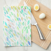 Kleurrijke Waterverf verliest patroon Theedoek (Quarter Fold)