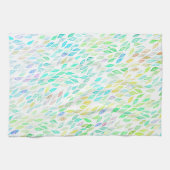 Kleurrijke Waterverf verliest patroon Theedoek (Horizontaal)
