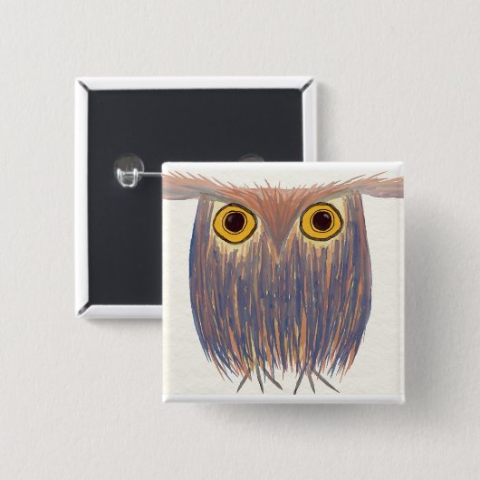 Kleurrijke Waterverf Vierkante Button 5,1 Cm (Voorkant /achterkant)