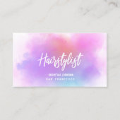 kleurrijke waterverf visitekaartje (Voorkant)