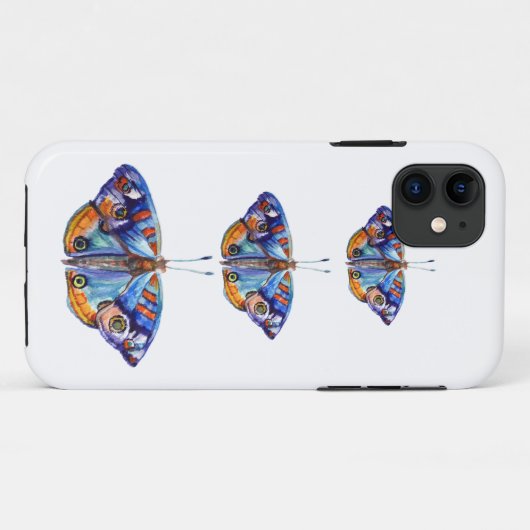 Kleurrijke waterverf vlinder Case-Mate iPhone case (Achterkant (horizontaal))