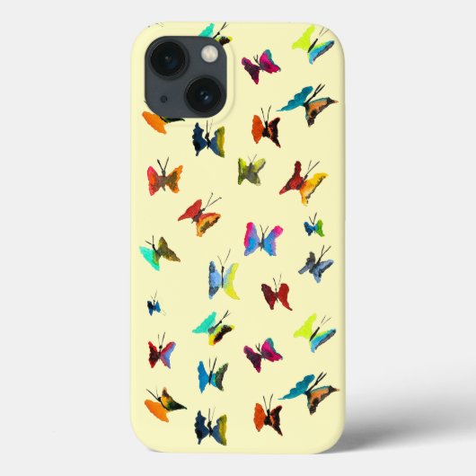 Kleurrijke waterverf vlinders Case-Mate iPhone case (Achterkant)