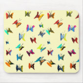 Kleurrijke waterverf vlinders muismat (Voorkant)