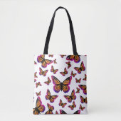 Kleurrijke waterverf vlinders tote bag (Voorkant)