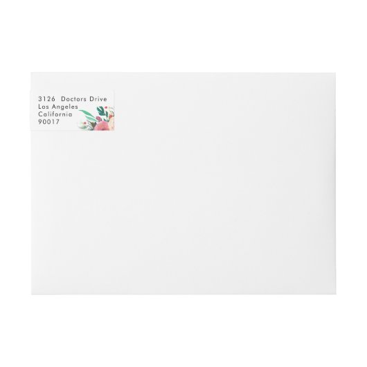 Kleurrijke Waterverf Vloertuinhuwelijk (Voorkant)