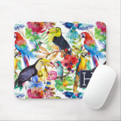 Kleurrijke Waterverf | Voeg je Initiaal toe Muismat (Met muis)