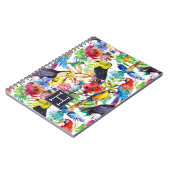 Kleurrijke Waterverf | Voeg je Initiaal toe Notitieboek (Linkerzijde)