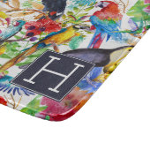 Kleurrijke Waterverf | Voeg je Initiaal toe Snijplank (Hoek)