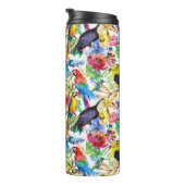 Kleurrijke Waterverf | Voeg je Initiaal toe Thermosbeker (Geroteerd rechts)