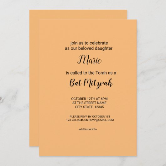 Kleurrijke waterverf voegt jouw naam bewerkbare te kaart (Voorkant / Achterkant)