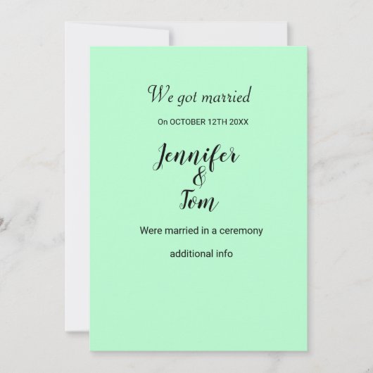 Kleurrijke waterverf voegt jouw naam bewerkbare te kaart (Voorkant)