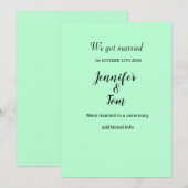 Kleurrijke waterverf voegt jouw naam bewerkbare te kaart (Voorkant / Achterkant)