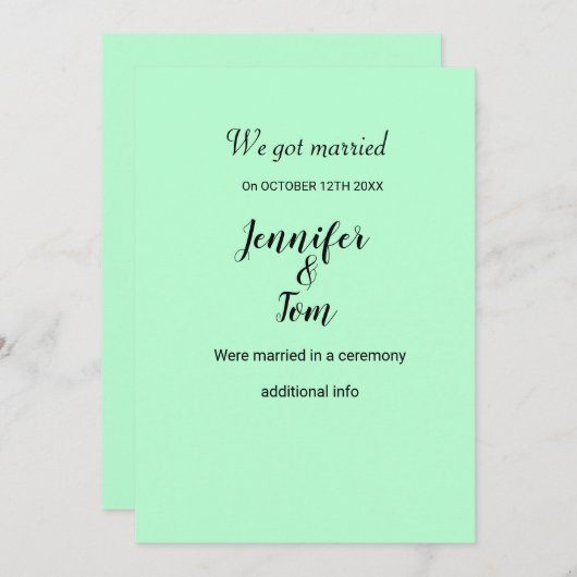 Kleurrijke waterverf voegt jouw naam bewerkbare te kaart (Voorkant / Achterkant)