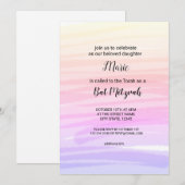 Kleurrijke waterverf voegt jouw naam bewerkbare te kaart (Voorkant / Achterkant)