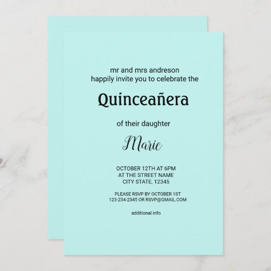 Kleurrijke waterverf voegt jouw naam bewerkbare te kaart (Voorkant / Achterkant)