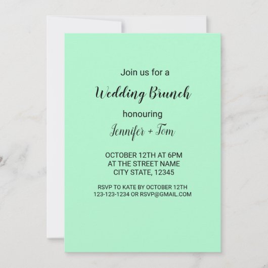 Kleurrijke waterverf voegt jouw naam bewerkbare te kaart (Voorkant)