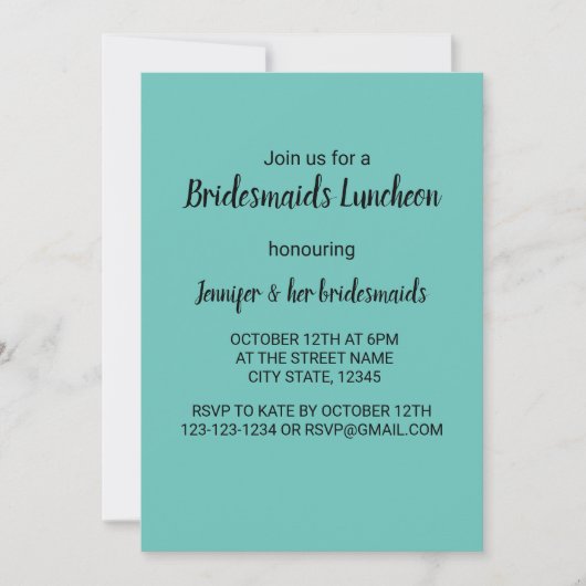 Kleurrijke waterverf voegt jouw naam bewerkbare te kaart (Voorkant)