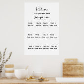 Kleurrijke waterverf voegt jouw naam bewerkbare te poster (Keuken)