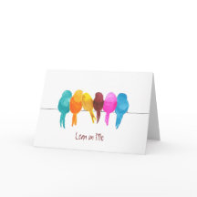 Kleurrijke Waterverf vogelpest op mijn briefkaart