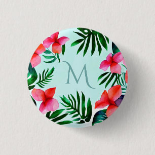 Kleurrijke Waterverf voor tropische houtvlies - Aa Ronde Button 3,2 Cm