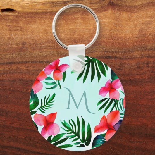 Kleurrijke Waterverf voor tropische houtvlies - Aa Sleutelhanger (Voorkant)