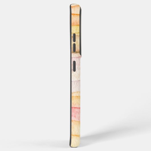 Kleurrijke Waterverf Waves Monogram Wit Hart Samsung Galaxy Hoesje (Rechterkant)