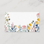  Kleurrijke Waterverf Wildbloem Informatiekaartje (Achterkant)