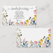  Kleurrijke Waterverf Wildbloem Informatiekaartje (Voorkant / Achterkant)