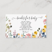  Kleurrijke Waterverf Wildbloem Informatiekaartje (Voorkant)