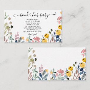  Kleurrijke Waterverf Wildbloem Informatiekaartje