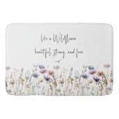 Kleurrijke Waterverf Wilde bloem Badmat (Voorkant)