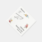 Kleurrijke Waterverf Wilde Bloem De Ochtend Erna Servet (Hoek)