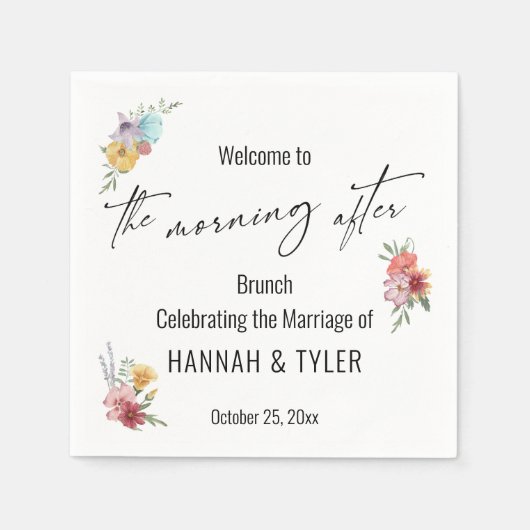 Kleurrijke Waterverf Wilde Bloem De Ochtend Erna Servet (Voorkant)