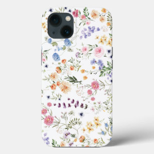Kleurrijke Waterverf Wilde bloem Meadow Case-Mate iPhone Case