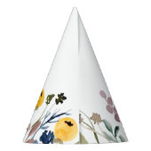 Kleurrijke Waterverf Wilde bloem Meadow Feesthoedjes (Achterkant)