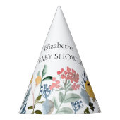 Kleurrijke Waterverf Wilde bloem Meadow Feesthoedjes (Voorkant)