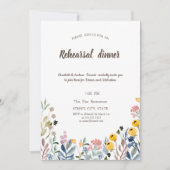 Kleurrijke Waterverf Wilde bloem Meadow Kaart (Voorkant)