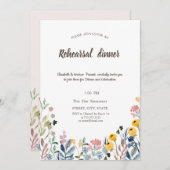 Kleurrijke Waterverf Wilde bloem Meadow Kaart (Voorkant / Achterkant)