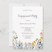 Kleurrijke Waterverf Wilde bloem Meadow Kaart (Voorkant)