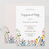 Kleurrijke Waterverf Wilde bloem Meadow Kaart (Voorkant / Achterkant)